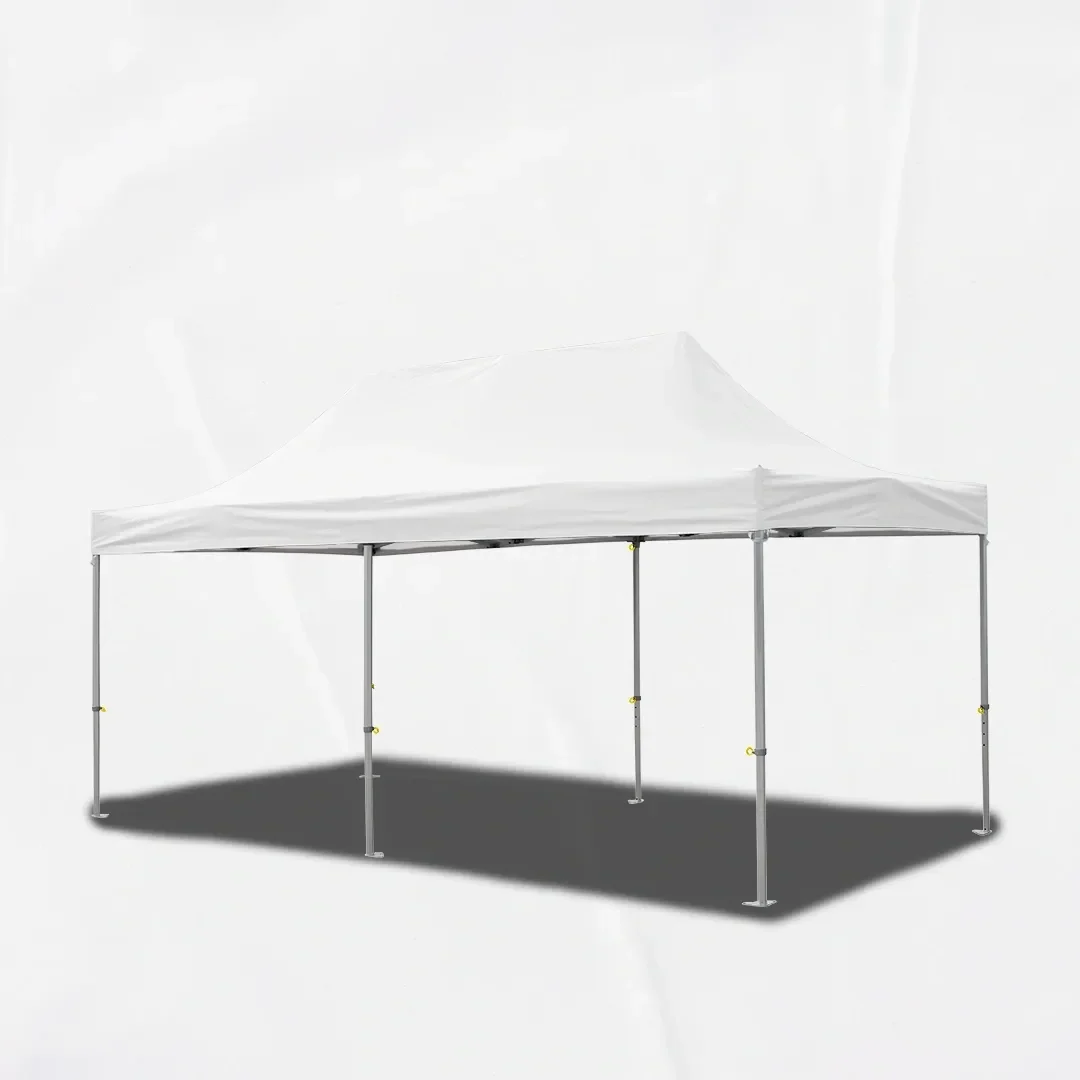 Carpa Plegable 6x3 m, Gama ELITE 57mm, Sin laterales, blanco