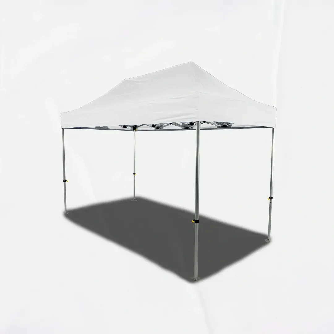 Carpa Plegable 4x2 m, Gama PLUS 45mm, Sin laterales, blanco