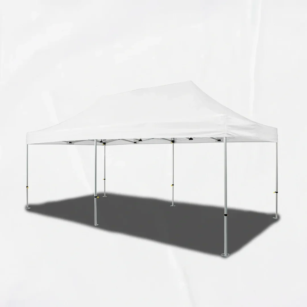 Carpa Plegable 6x3 m, Gama PLUS 45mm, Sin laterales, blanco