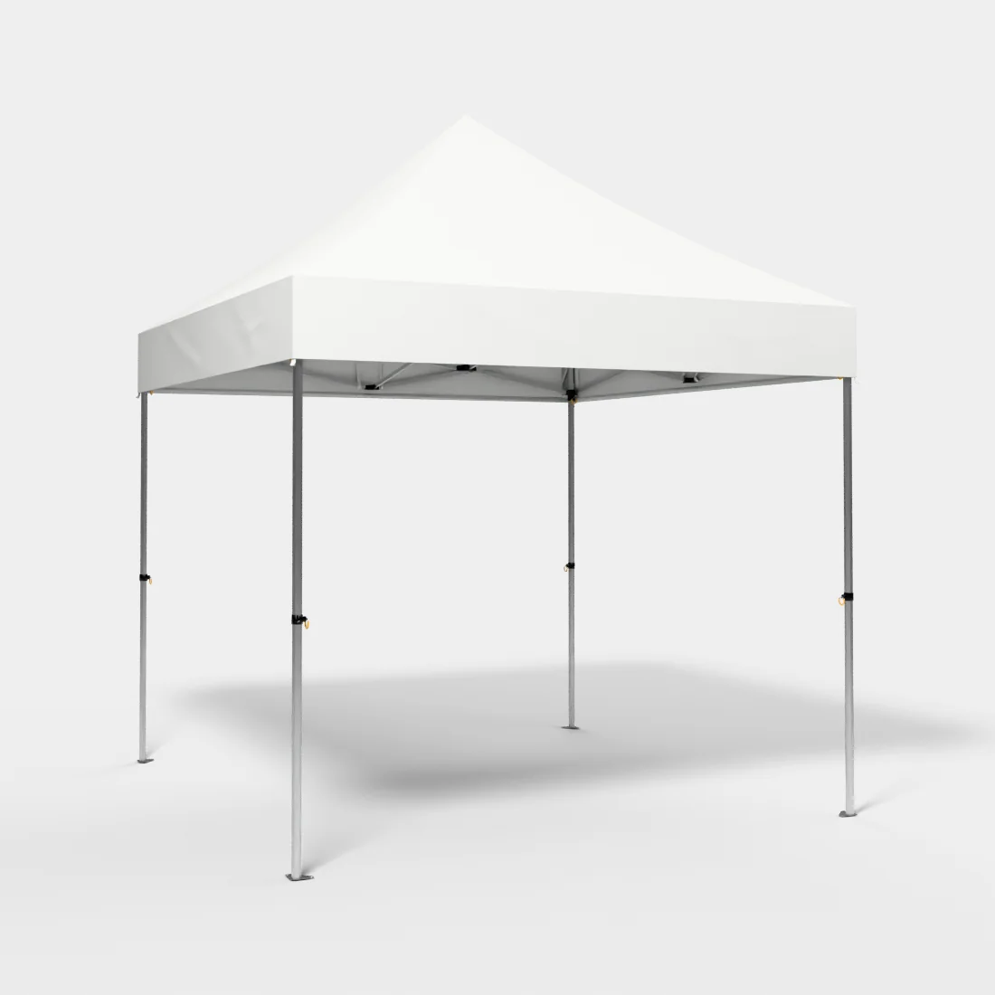 Carpa Plegable 3x3 m, Gama PLUS 45mm, Sin laterales, blanco