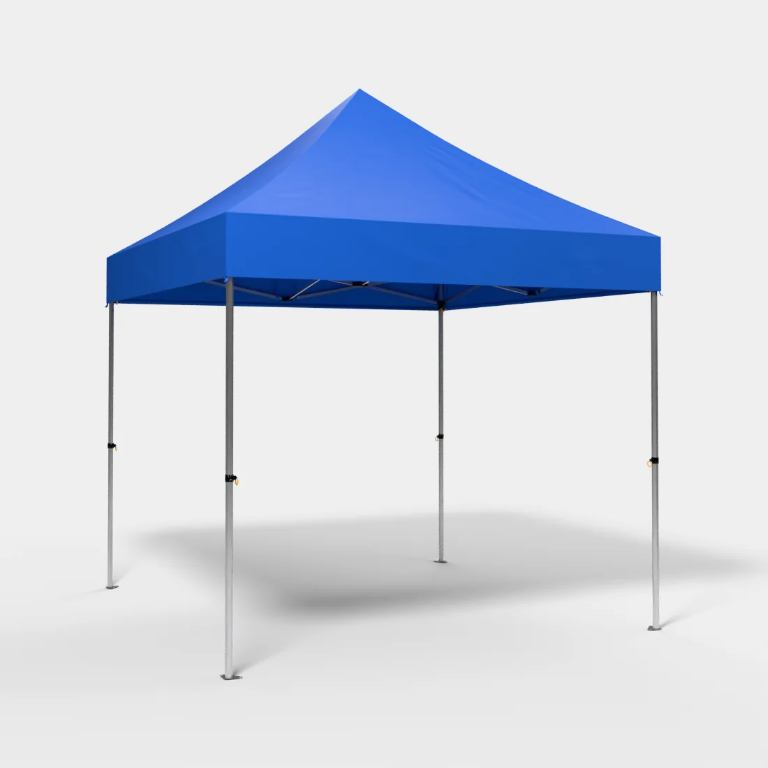 Carpa PLUS de 3 × 3 m sin laterales en color azul