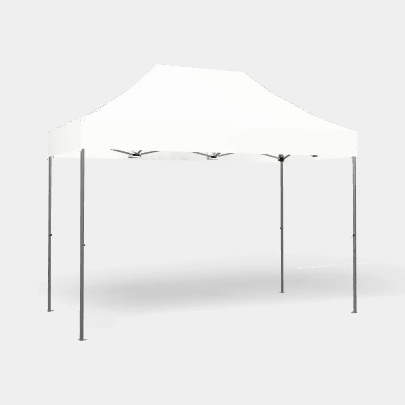 Carpa Plegable 4x2 m, Gama PLUS 45mm, Sin laterales, PVC blanco