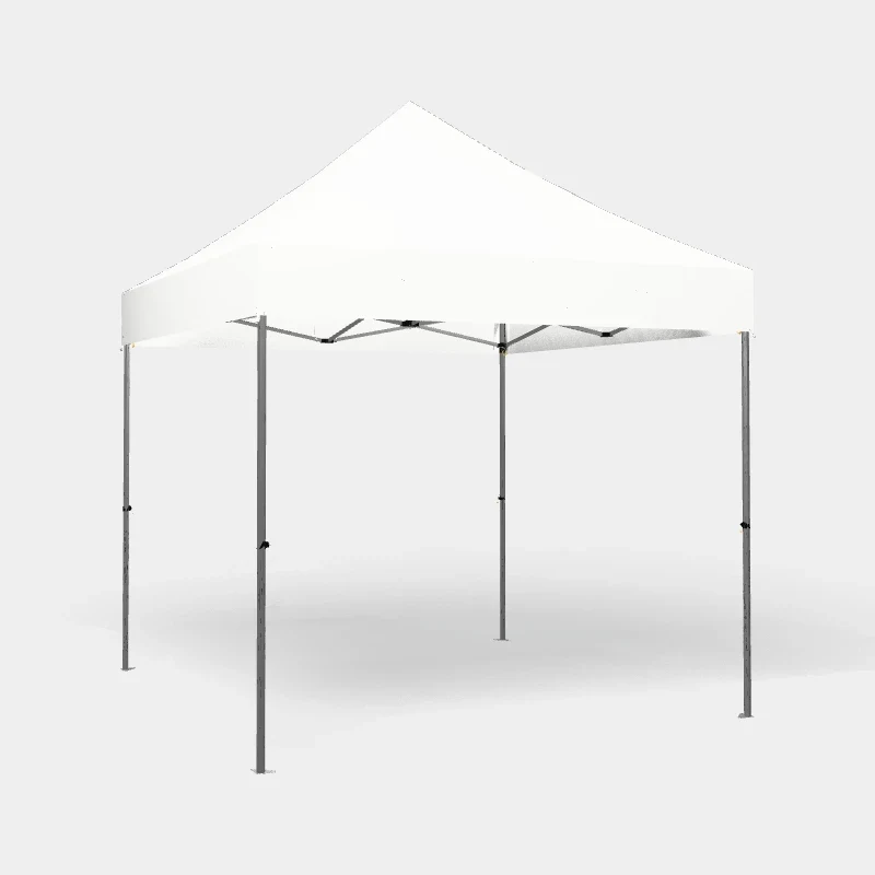 Carpa Plegable 3x3 m, Gama PLUS 45mm, Sin laterales, PVC blanco
