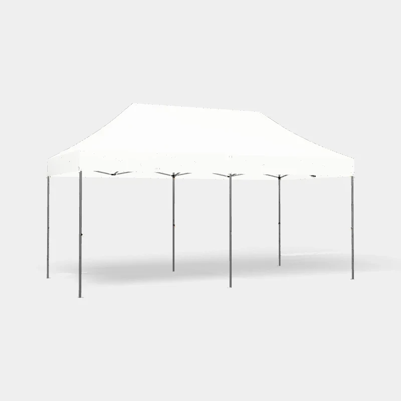 Carpa Plegable 6x3 m, Gama PLUS 45mm, Sin laterales, PVC blanco