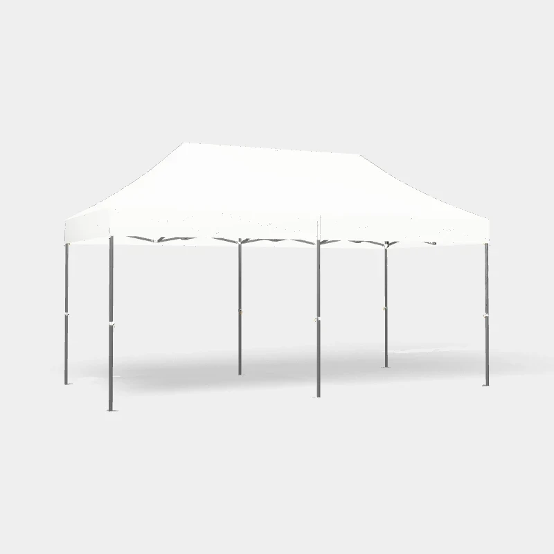 Carpa Plegable 6x3 m, Gama ELITE 57mm, Sin laterales, PVC blanco