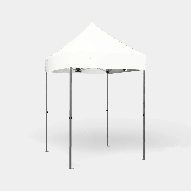 Carpa Plegable 2x2 m, Gama PLUS 45mm, Sin laterales, PVC blanco