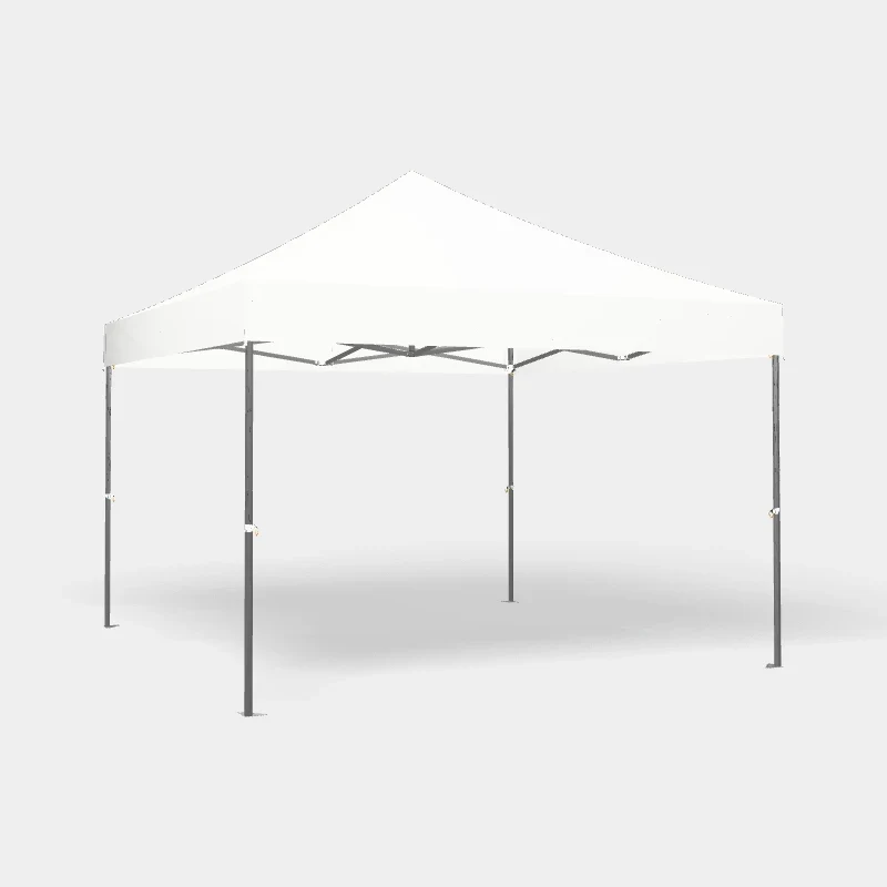 Carpa Plegable 4x4 m, Gama ELITE 57mm, Sin laterales, PVC blanco