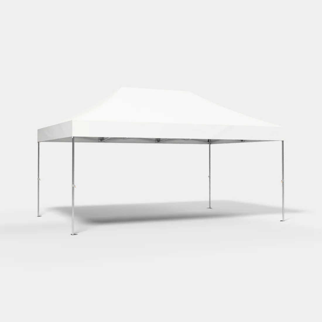 Carpa plegable 6 × 4 m de 4 pilares · ELITE, estructura y techo sin cortinas