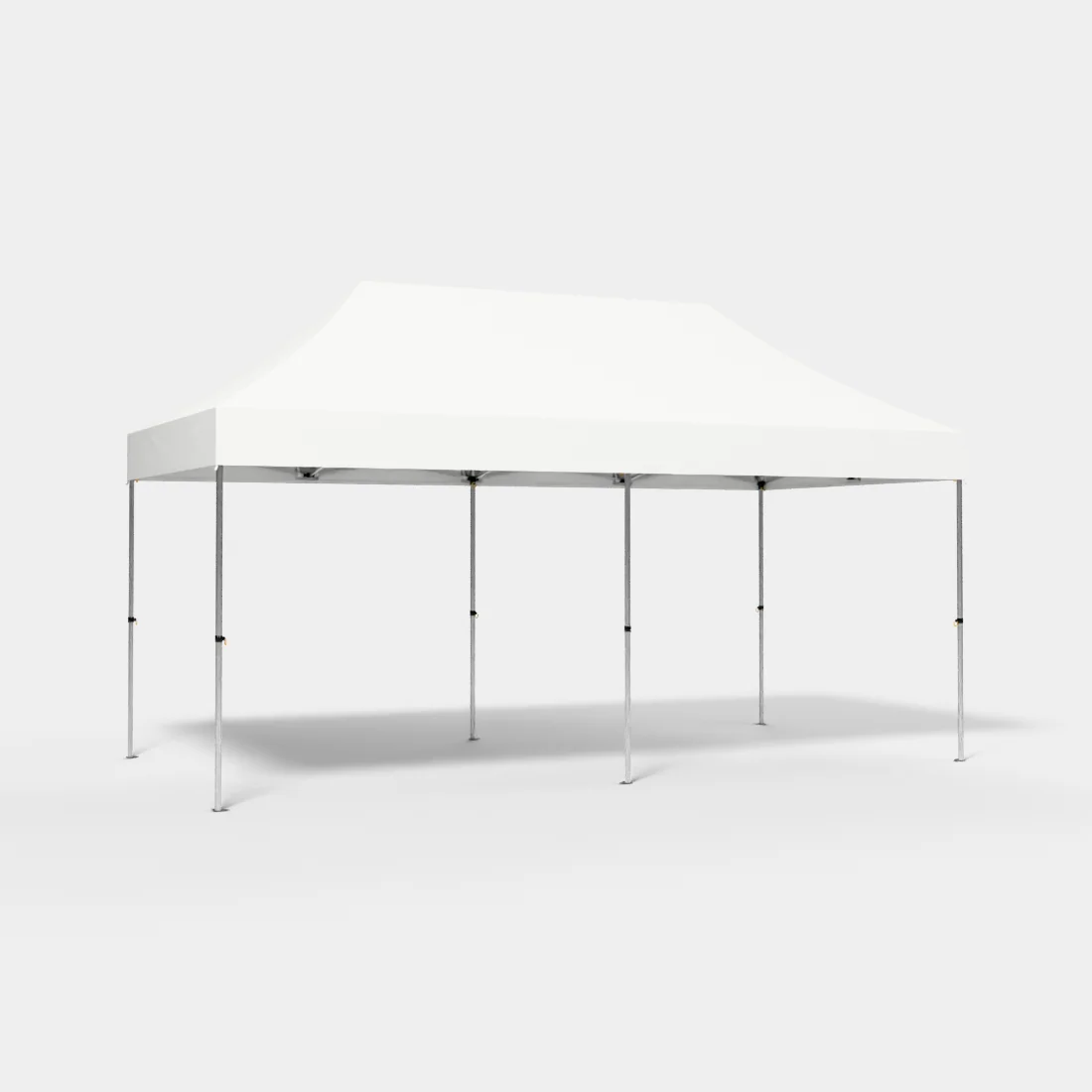 Carpa Plegable 6x3 m, Gama PLUS 45mm, Sin laterales, blanco