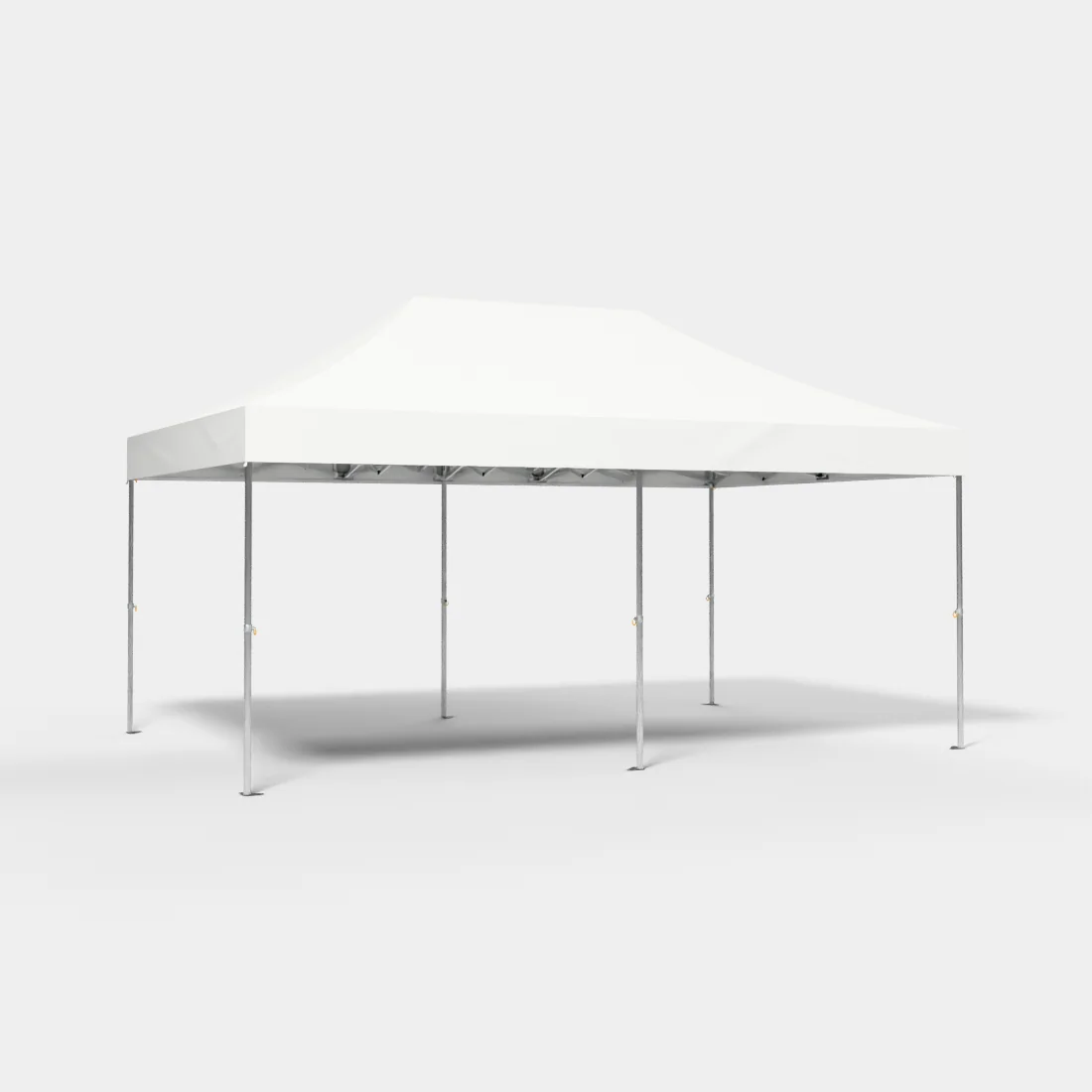 Carpa plegable 6 × 4 m de 6 pilares · ELITE, estructura y techo sin cortinas