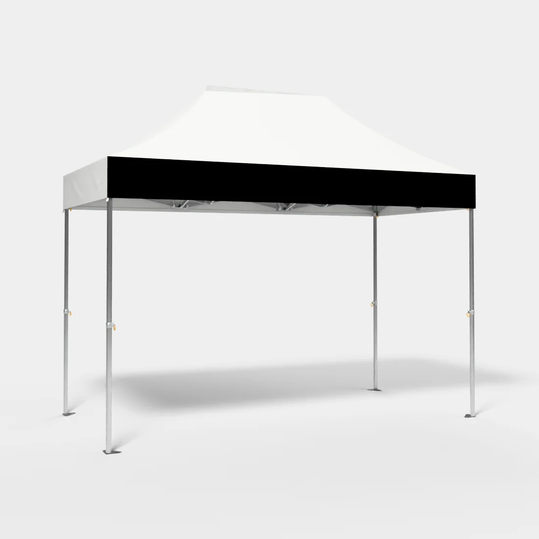 Carpa Plegable 4x2 m, Gama ELITE 57mm, Sin laterales, blanco