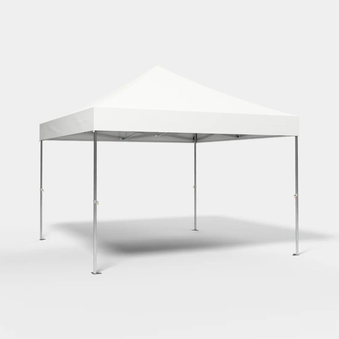 Carpa Plegable 4x4 m, Gama ELITE 57mm, Sin laterales, PVC blanco