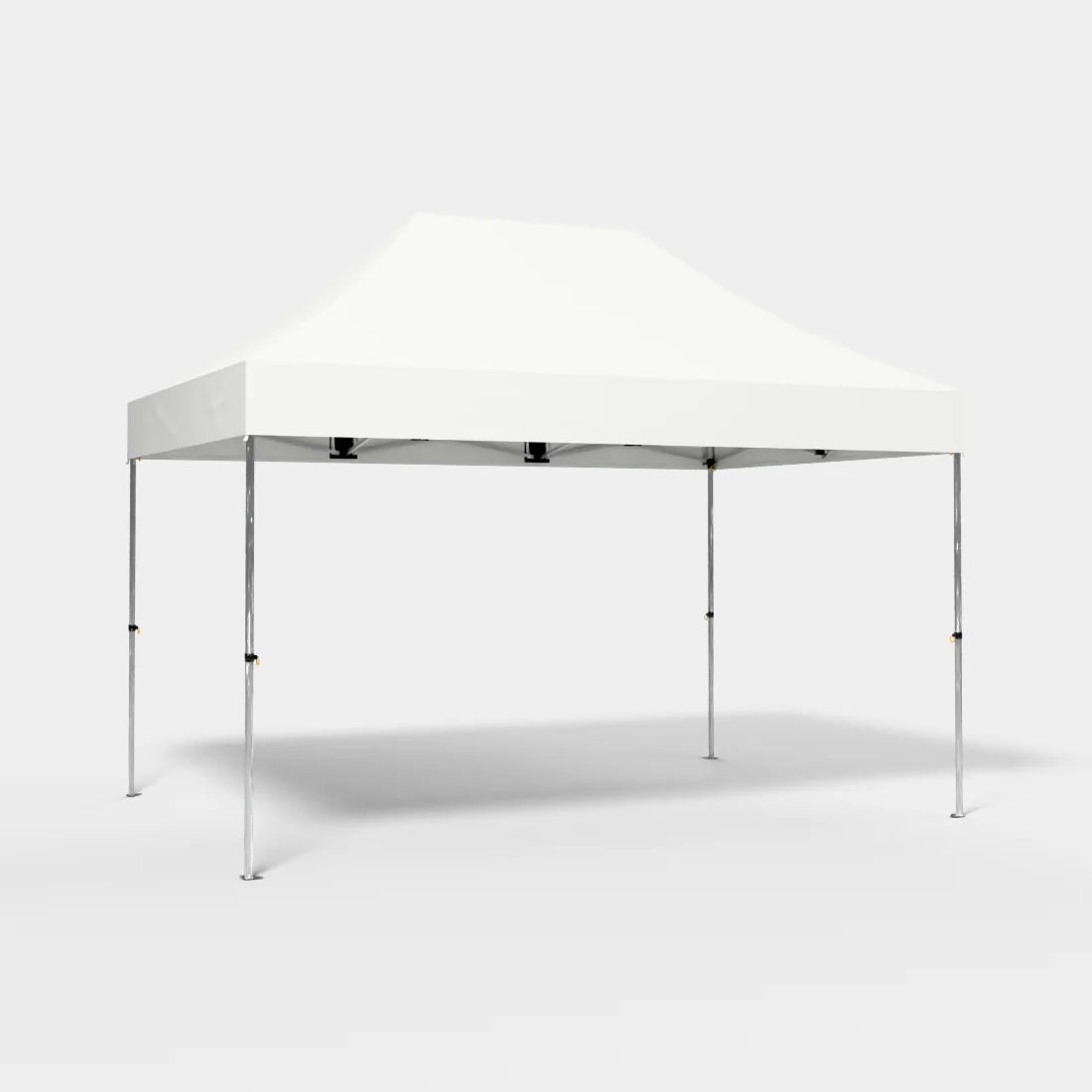 Carpa Plegable 3x4.5 m, Gama PLUS 45mm, Sin laterales, blanco