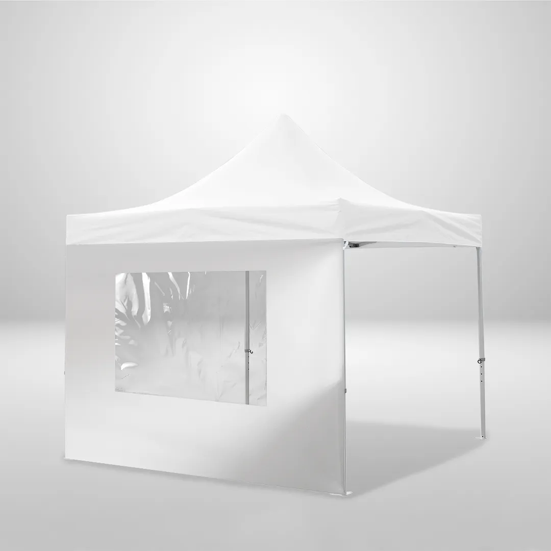 Cortina lateral de poliéster de 300 g/m² para carpa plegable