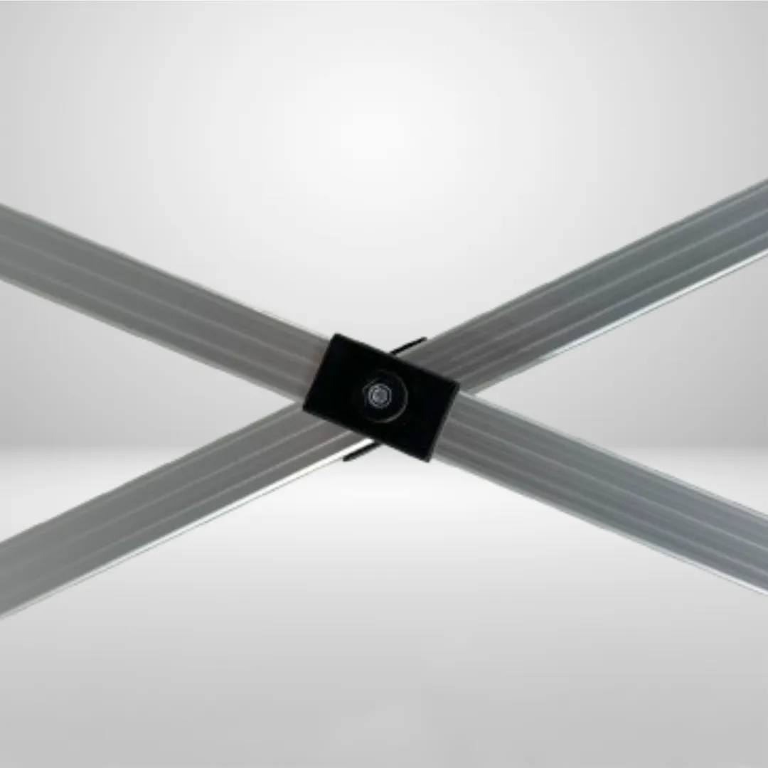 Carpa Plegable 3x4.5 m, Gama ECO 32mm, 1 lateral liso, blanco