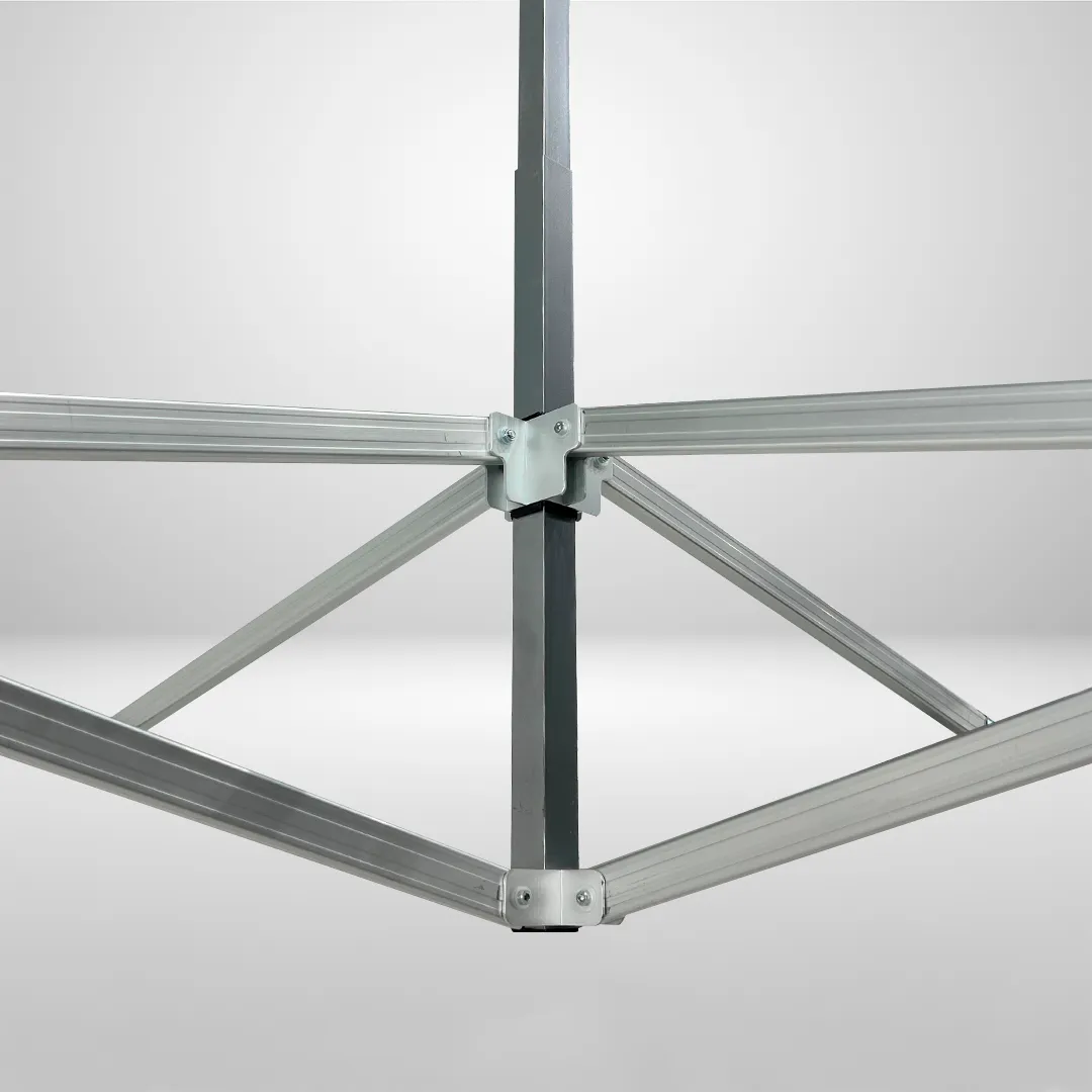 Carpa Plegable 3x3 m, Gama ELITE 57mm, Sin laterales, blanco